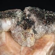 Microcline with Hematite and Quartz