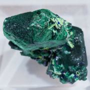 Malachite after Azurite with Azurite