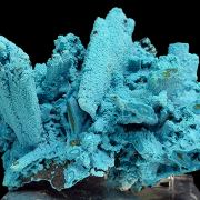 Chrysocolla, malachite, pseudo. after azurite