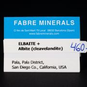Elbaite with Albite (variety cleavelandite)