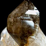 Quartz var. Smoky Quartz on Quartz