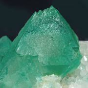 Fluorite (octahedral) with Quartz