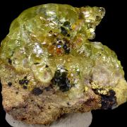 Opal var. hyalite CRAZY FLUORESCENCE