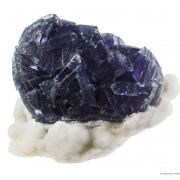 Fluorite on Fluorite on Quartz