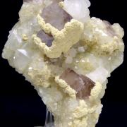 Fluorite, quartz, calcite, dolomite