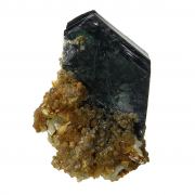 Vivianite (twinned) with Childrenite and Paravauxite