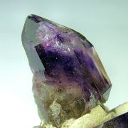 Quartz var. Amethyst on Orthoclase