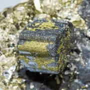 Bournonite with Sphalerite, Pyrite after Pyrrhotite and Galena