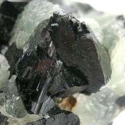 Babingtonite on Prehnite