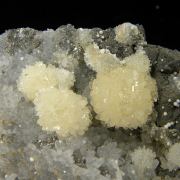 Wavellite (large crystals !) with Stannite and Augelite