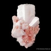 Rhodochrosite intergrown with Baryte