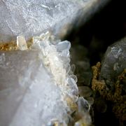 Bertrandite, Quartz, Fluorite, Pyrite, Ferberite
