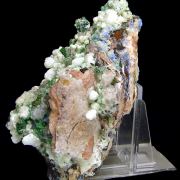 Magnesite, malachite, gypsum, dolomite