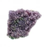 Quartz / (var. - Chalcedony) / (var. - Agate) / (Grape Chalcedony / Grape Agate) with Celadonite