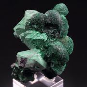CUPRITE with MALACHITE coating, MALACHITE - floater
