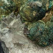 Pyrite with Calcite