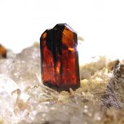 Brookite with Quartz