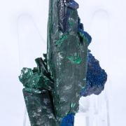 Azurite with Malachite after Azurite
