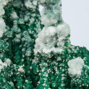 Malachite with Calcite and Cerussite