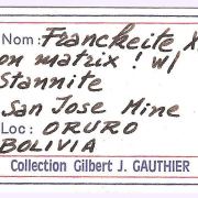Franckeite with Stannite