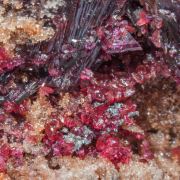 Erythrite on Skutterudite
