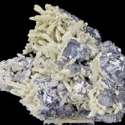 Quartz, dolomite and galena - spinel law twin