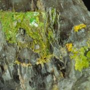 Pyromorphite after Galena, Quartz