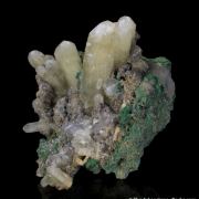 Tarnowitzite with Malachite