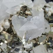 Pyrite with Calcite