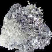 Galena - spinel law twin, Quartz