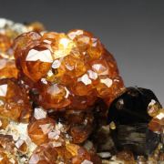 gem GARNET var. SPESSARTINE, QUARTZ var. SMOKY