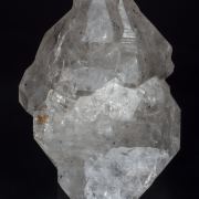 Doubly terminated Quartz with hydrocarbon inclusions and Baryte