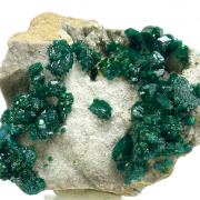 Dioptase, dolomite