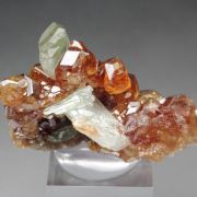 gem GARNET var. HESSONITE, DIOPSIDE