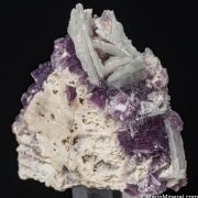 Lepidolite, Albite on Orthoclase