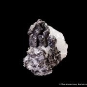 Hessite on Quartz