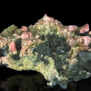 Rhodochrosite, Sphalerite