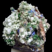 Magnesite, malachite, gypsum, dolomite