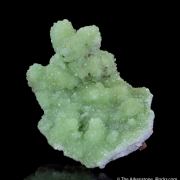 Cuprian Smithsonite, pseudo. after Cerussite