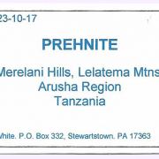 Prehnite with Calcite