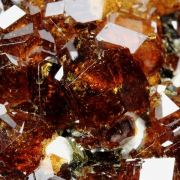 gem GARNET var. SPESSARTINE, VESUVIANITE
