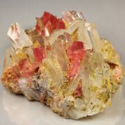 gemmy RHODOCHROSITE, QUARTZ