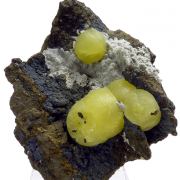 Calcite, ferrosaponite