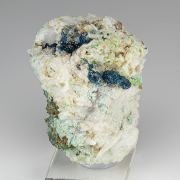 Veszelyite with Hemimorphite
