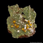 Mimetite With Wulfenite and Calcite
