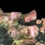 Rhodochrosite, Sphalerite