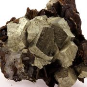 Siderite, Pyrite, Quartz.