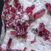 Proustite with Calcite