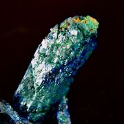 Azurite with Malachite