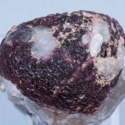 Elbaite (variety rubellite) with Quartz